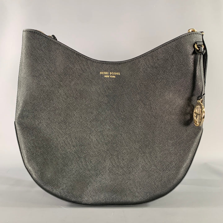 HENRI BENDEL Black Saffiano Leather Hobo Bags