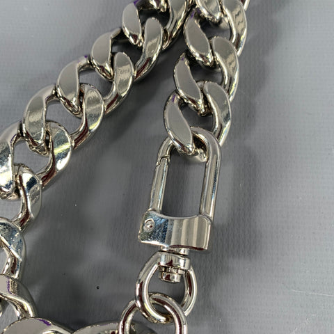 NOIR KEI NINOMIYA FW22 Size S Purple Silver Link Metal Harness
