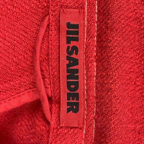 JIL SANDER Chaqueta de lino y algodón coral talla 4 Blazer