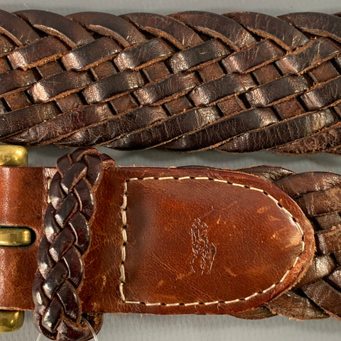 POLO by RALPH LAUREN Size 36 Brown Woven Leather Belt