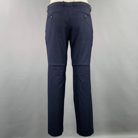 THEORY Size 38 Navy Wool Single Breasted Suit