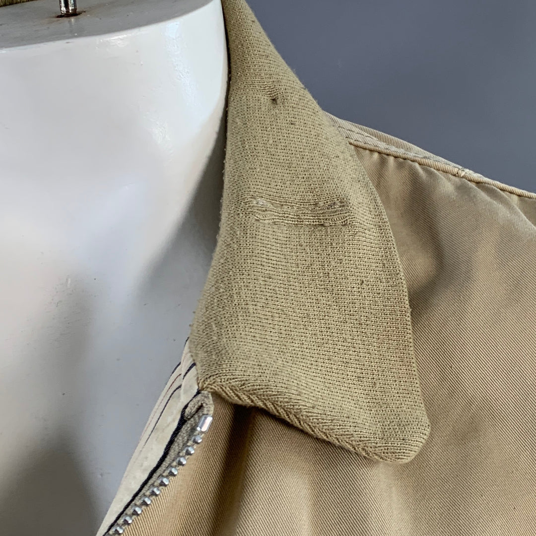 JUNYA WATANABE Size L Beige Twill Cotton Zip Up Jacket