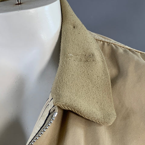 JUNYA WATANABE Size L Beige Twill Cotton Zip Up Jacket