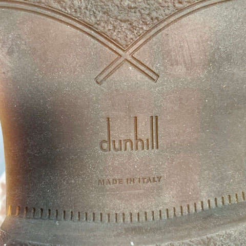 DUNHILL Size 11 Brown Suede Ankle Boots