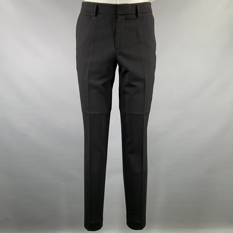 FILIPPA K Tailleur en polyester noir à revers crantés, taille 36