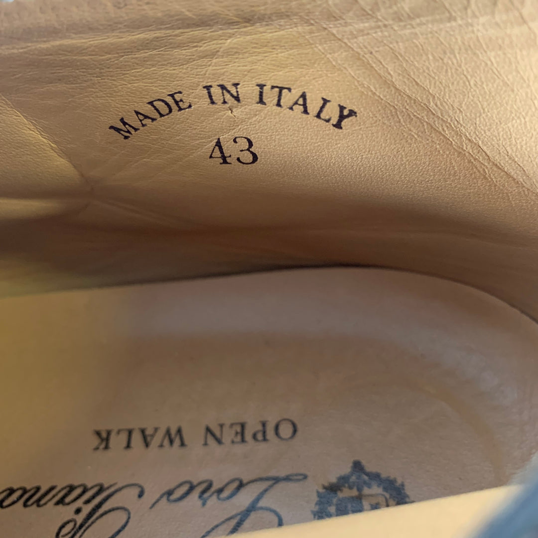 LORO PIANA Size 10 Brown Solid Suede Slip On Loafers