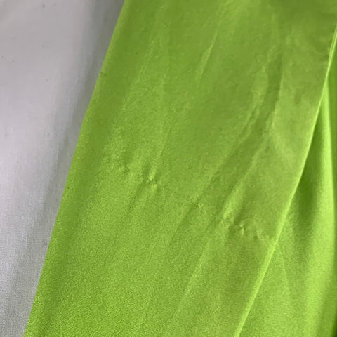 DRIES VAN NOTEN Size S Neon Green Silk Cotton Notch Lapel Suit