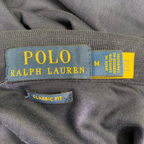 POLO by RALPH LAUREN Size M Navy Cotton Half Placket Polo