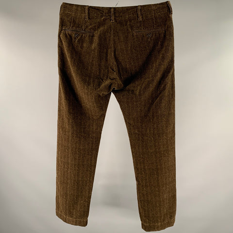 RRL by RALPH LAUREN Size 36 Brown Corduroy Cotton Straight Leg Pants