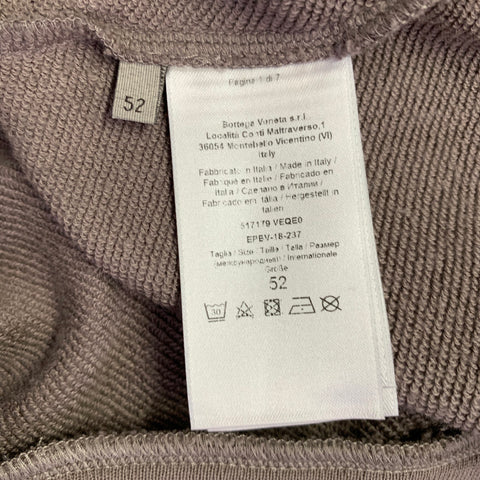 BOTTEGA VENETA Size L Brown Cotton Crew Neck Sweatshirt