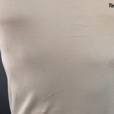 DSQUARED2 Size S White Navy Print Contrast Trim Cotton Henley T-shirt