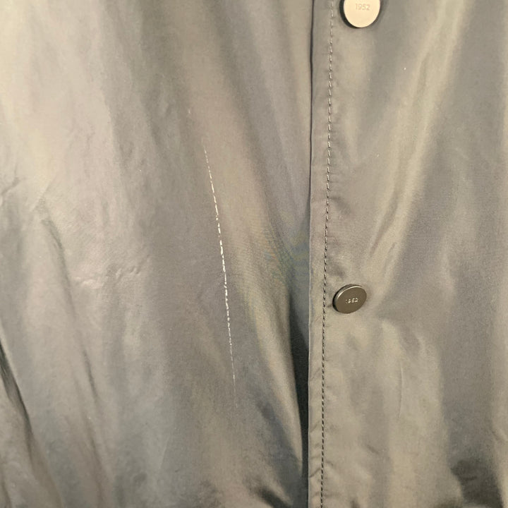 MONCLER Size XXL Black Polyamide Snaps Windbreaker Jacket