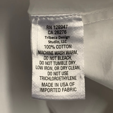 NILI LOTAN Size M White Cotton Pleated Bib Formal Tuxedo Long Sleeve Shirt
