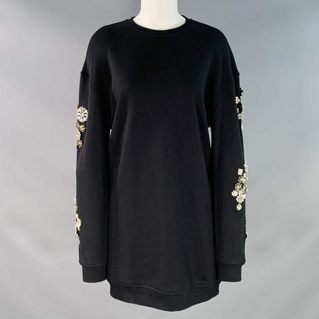 MCQ by ALEXANDER MCQUEEN Size XXS Black Cotton Blend Crystal