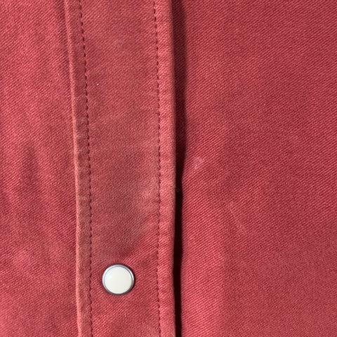 WYTHE VALLEY RANCH Size XXL Red Brick Cotton Western Long Sleeve Shirt