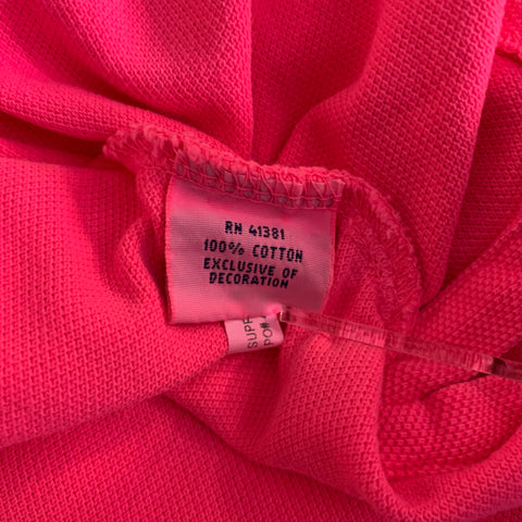 POLO by RALPH LAUREN Size XL Pink Neon Pink Cotton Polo