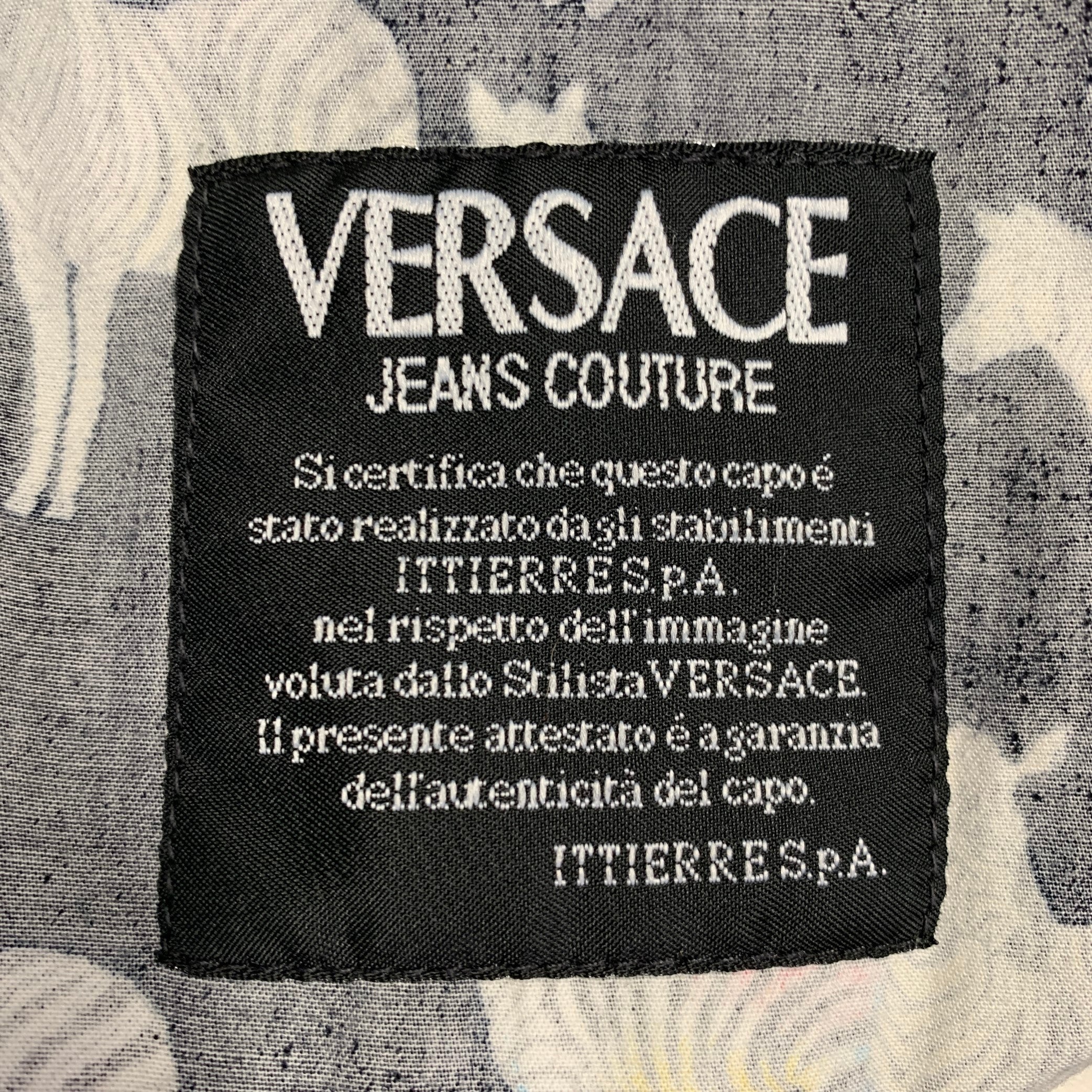 VERSACE JEANS COUTURE ビンテージ！ 90s Versace Jeans Couture Pin Striped Super Model Jeans