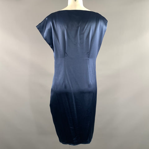 RAG & BONE Size 2 Navy Triacetate Midi Cocktail Dress