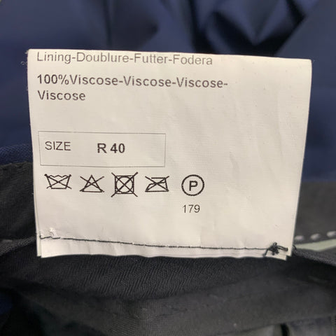 PAUL SMITH Size 40 Navy Black Wool Mohair Tuxedo