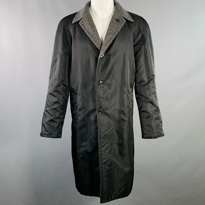 DOLCE & GABBANA Size 38 Grey Black Reversible Buttoned Coat