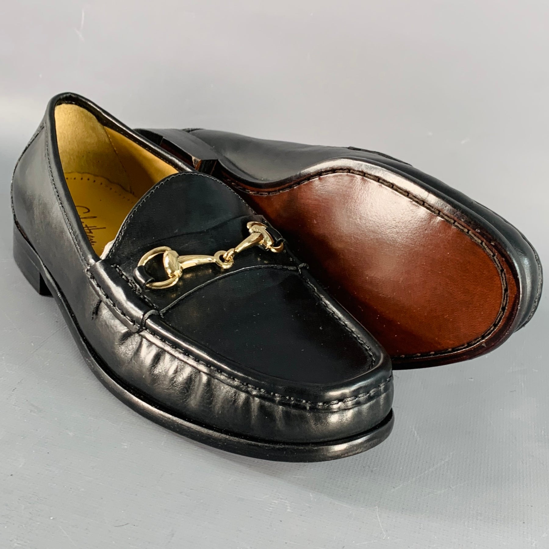 Cole Haan Ascot II Gold Horsebit Leather Loafers - Men\'s Size 10.5 - Black s-l1200.jpg main image 2