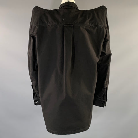 BALENCIAGA FW2020 Size M Black Cotton Pagoda Jacket