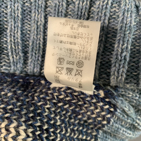 KAPITAL Size 7 1/4 Navy Blue Knit Wool Cotton Acryllic Hats