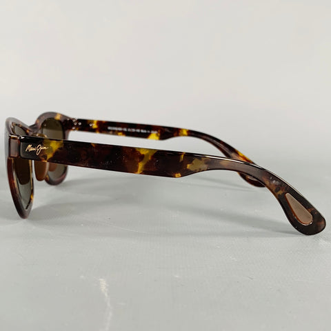 MAUI JIM Hana Bay Brown Tan Tortoiseshell Acetate Sunglasses
