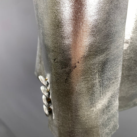 GIUSEPPE DI MORABITO Size XS Silver Polyester Spandex Jacket Blazer