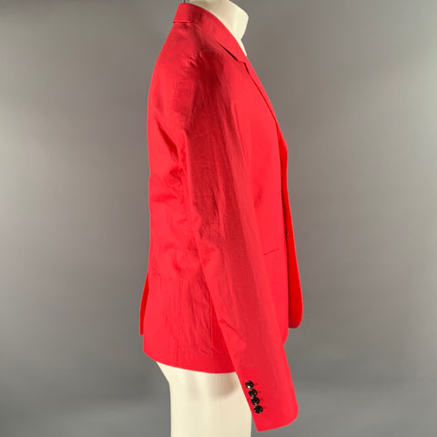 MARC by MARC JACOBS Size M Pink Fuchsia Cotton Notch Lapel Sport Coat