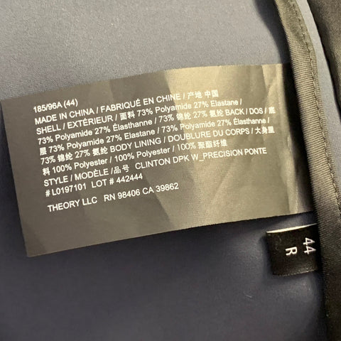 THEORY Size 44 Regular Grey Slate Polyamide Blend Sport Coat