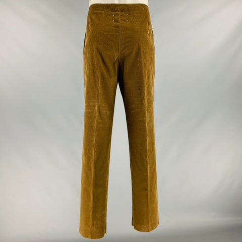 MAISON MARGIELA Size 38 Brown Corduroy Cotton Flat Front Casual Pants