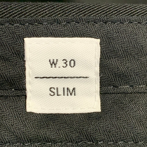 NORSE PROJECTS Size 30 Black Twill Cotton Flat Front Dress Pants