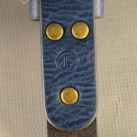 SCOTCH AND SODA Size 38 Blue Leather Belt