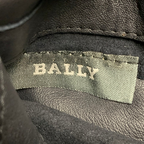 BALLY Size 42 Black Suede Leather Reversible Bomber Jacket