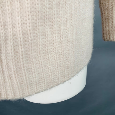 THE CASHMERE PROJECT Size S Grey Light Cashmere Textured Oversized Cardigan