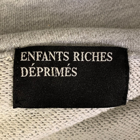 ENFANTS RICHES DEPRIMES ERD S Grey Cotton Half Zip Sweatshirt