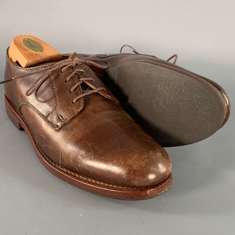 RANCOURT & CO. Size 7 Sanford Blucher Brown Leather Derby Lace-Up Shoes
