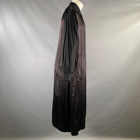 CDG X COMME des GARCONS Taille M Manteau boutonnée en Cupro / Coton Noir
