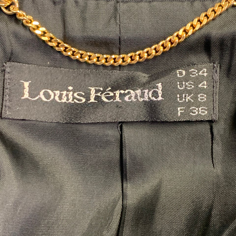 Blazer court en coton noir LOUIS FERAUD Taille 4