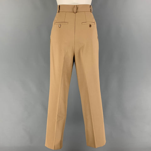 THE FRANKIE SHOP Size XS Beige Polyester Pleated Dress Pants