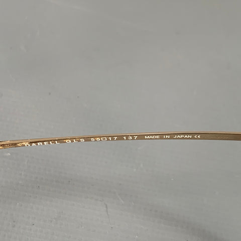GOTTI Gold Metal Aviator Eyewear Frames