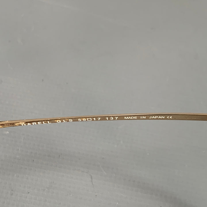 GOTTI Gold Metal Aviator Eyewear Frames