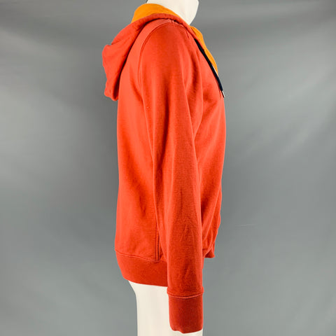 PS by PAUL SMITH Size M Orange Cotton Zip Up Sweatshirt