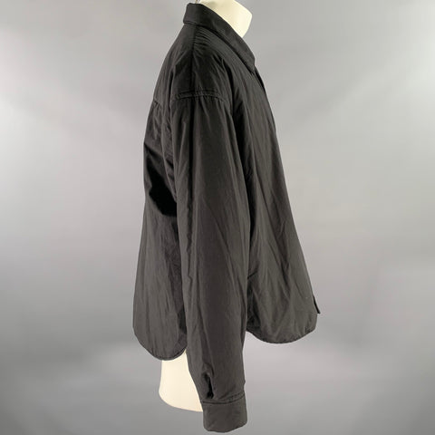 JOHN ELLIOTT Size M Black Cotton Shirt Jacket Long Sleeve Shirt