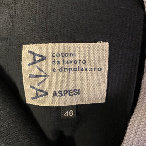 ASPESI Size 32 Black Linen Straight leg Casual Pants