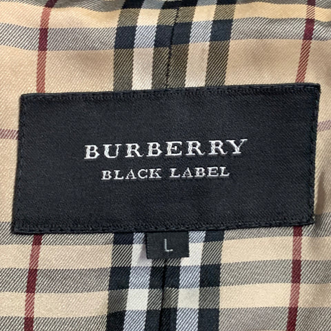 BURBERRY BLACK LABEL Size M Black Faux Suede Zip Pockets Jacket
