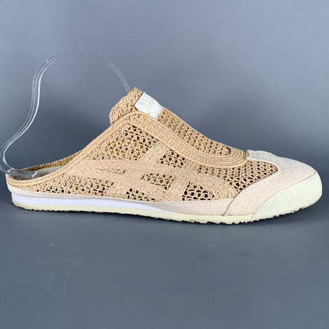 ONITSUKA TIGER Size 11 Mexico 66 Sabot Beige Cream Woven Jute Clog Sandals