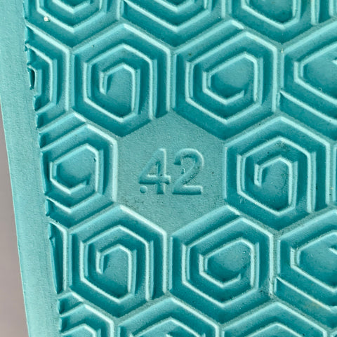 J.W.ANDERSON Size 9 Blue Green Anchor Logo Acetate Pool Slide Sandals