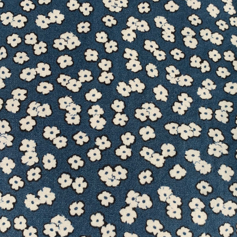 PAUL SMITH Size L Blue White Floral Cotton Spread Collar Long Sleeve Shirt